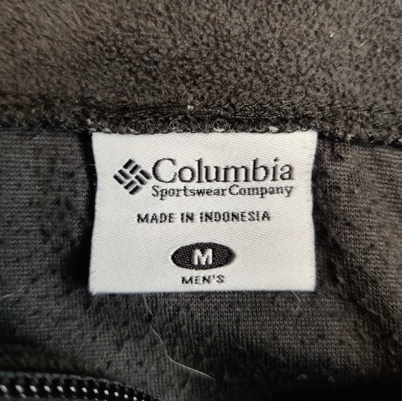 Columbia Men's Black Fleece Jacket Size Medium - Picture 4 of 4